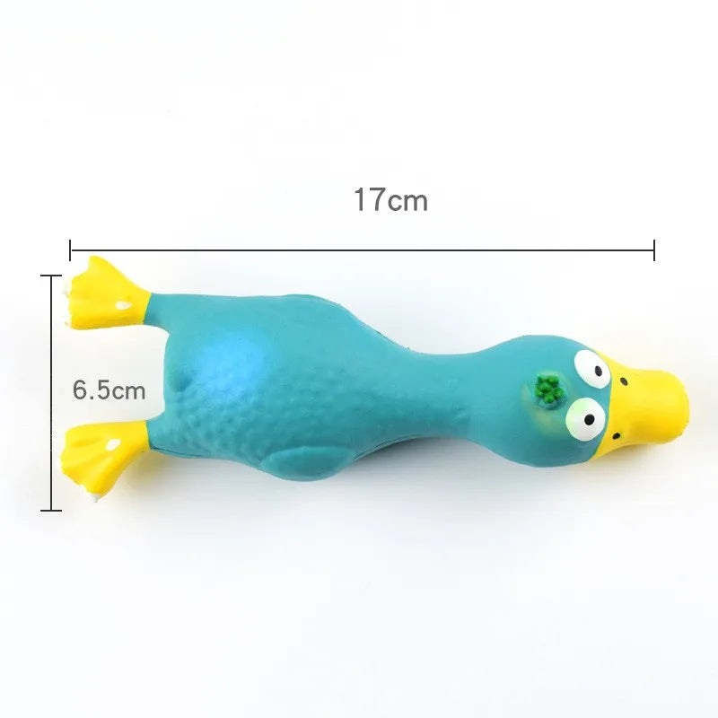 Squeaky Chicken Dog Toy