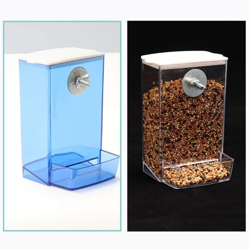 Transparent Bird Feeding Box