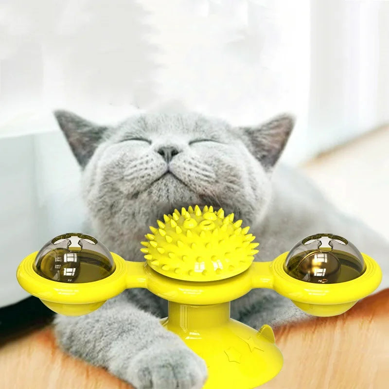 Glowing Rotating Cat Toy