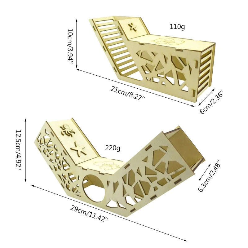 Hamster Wooden Tunnel Hideout