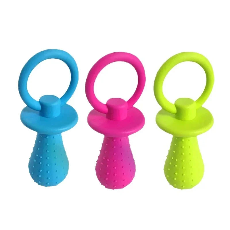 Rubber Pacifier Dog Toy