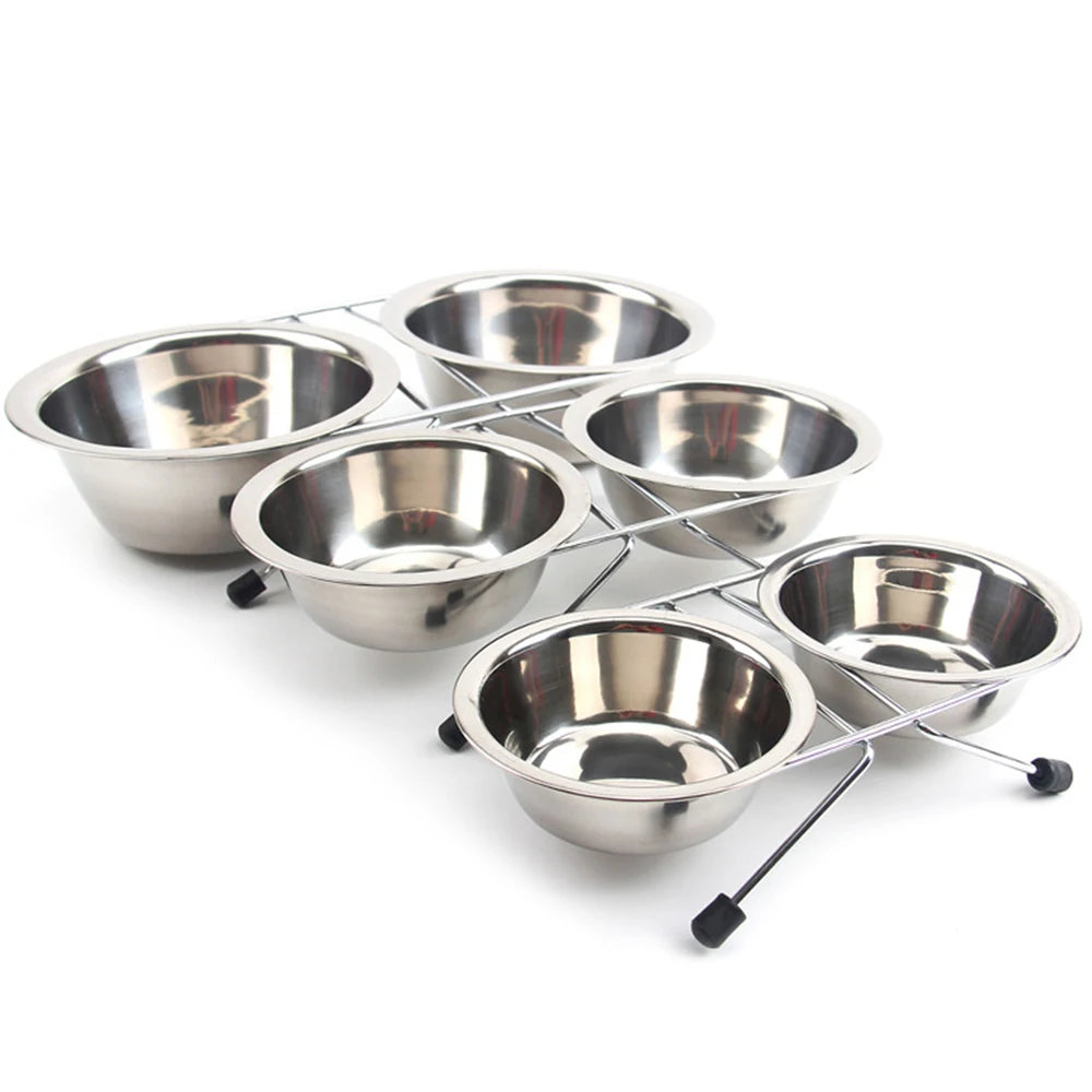 Raised Stainless Steel Bowls