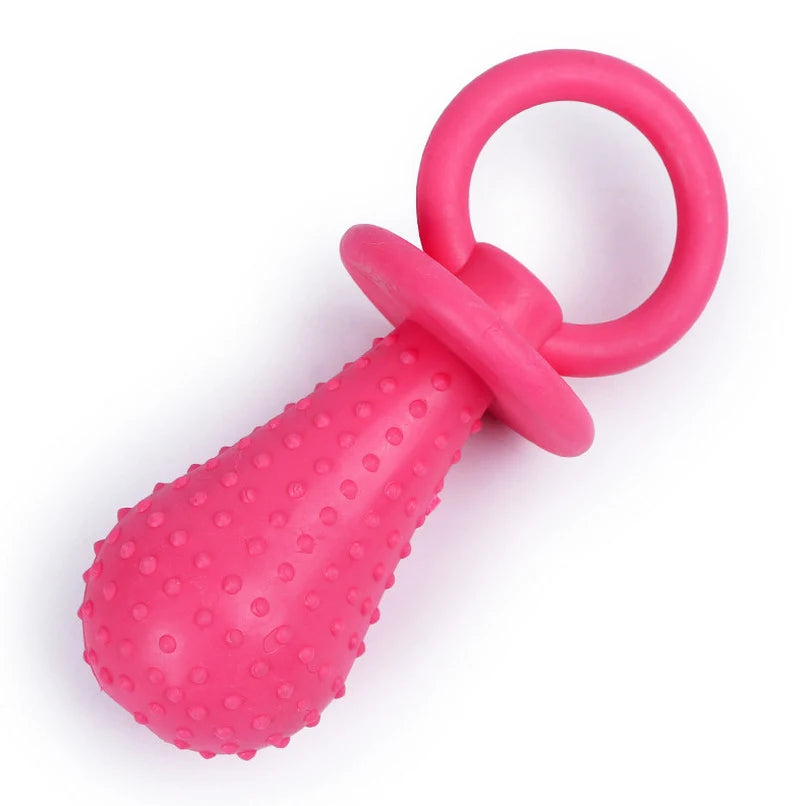 Rubber Pacifier Dog Toy