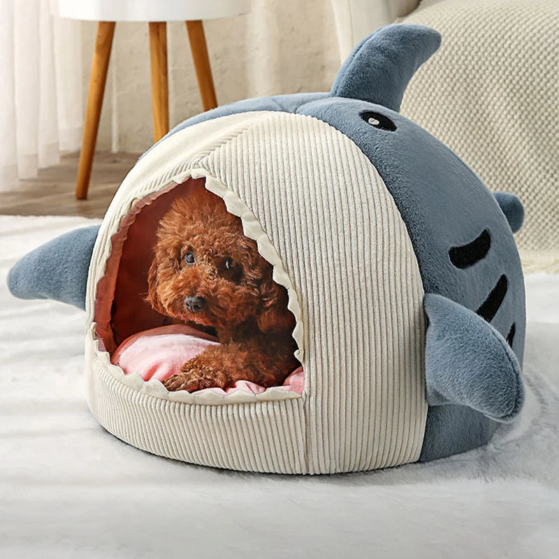 Soft Shark Dog Bed for Small Pets