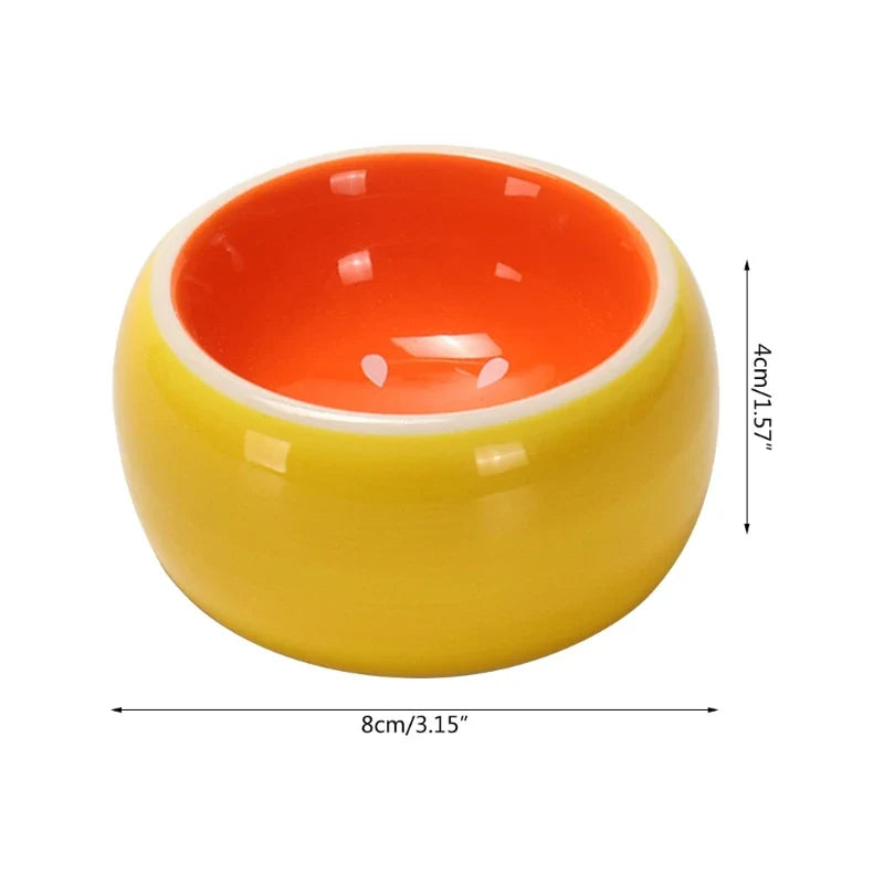 Colorful Ceramic Hamster Bowl