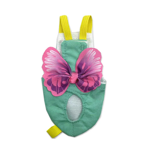 Parrot Diaper Bow Accessory with leash