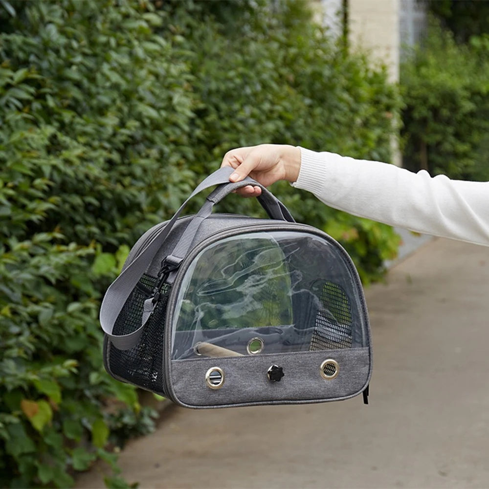 Portable Transparent Bird Carrier