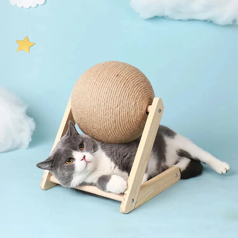 Wooden Cat Scratcher Stand