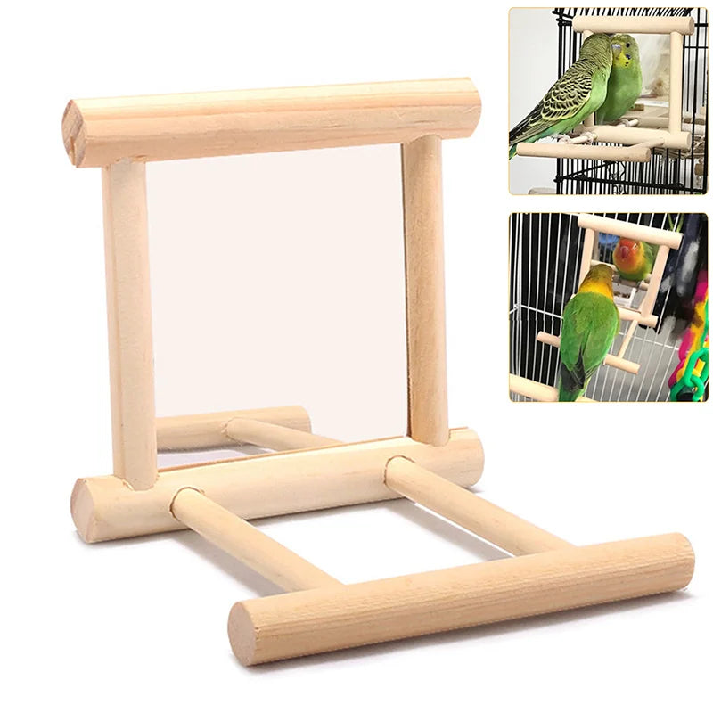 Bird Perch Mirror Stand