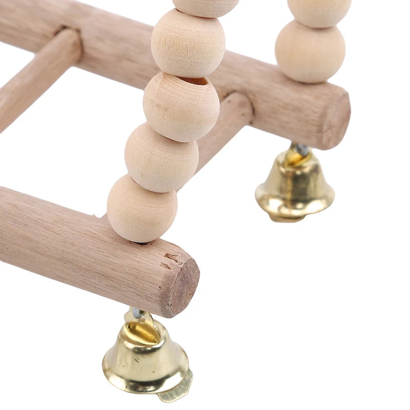 Beaded Bird Play Bridge with Swing