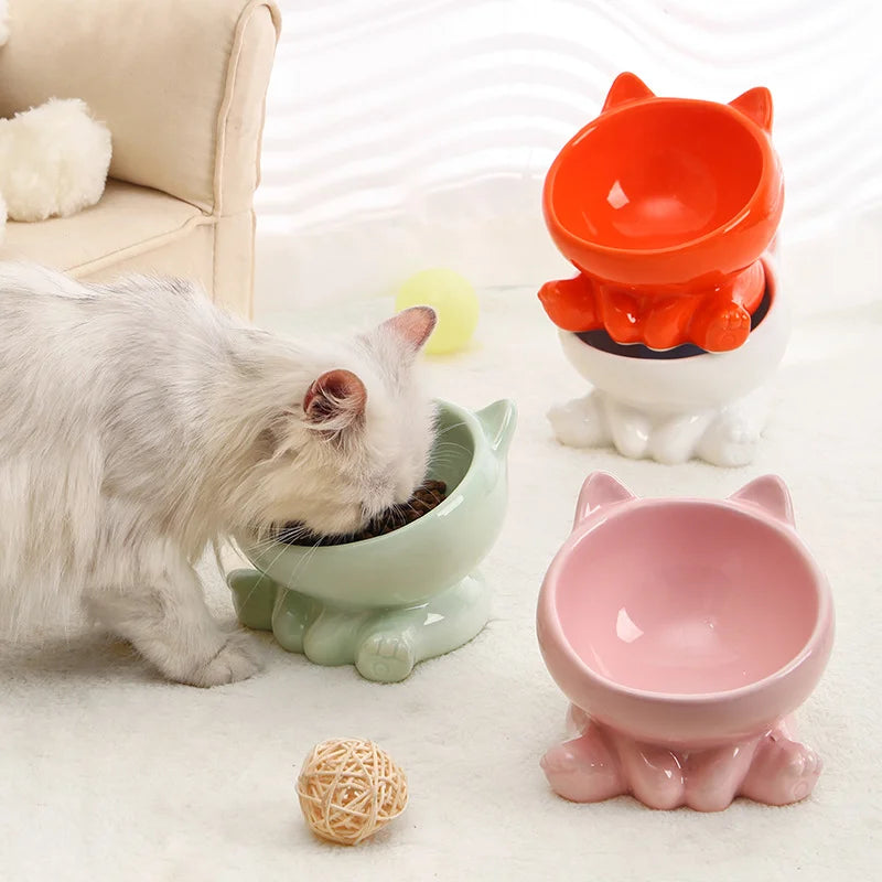 Kitty Food Ceramic Bowl