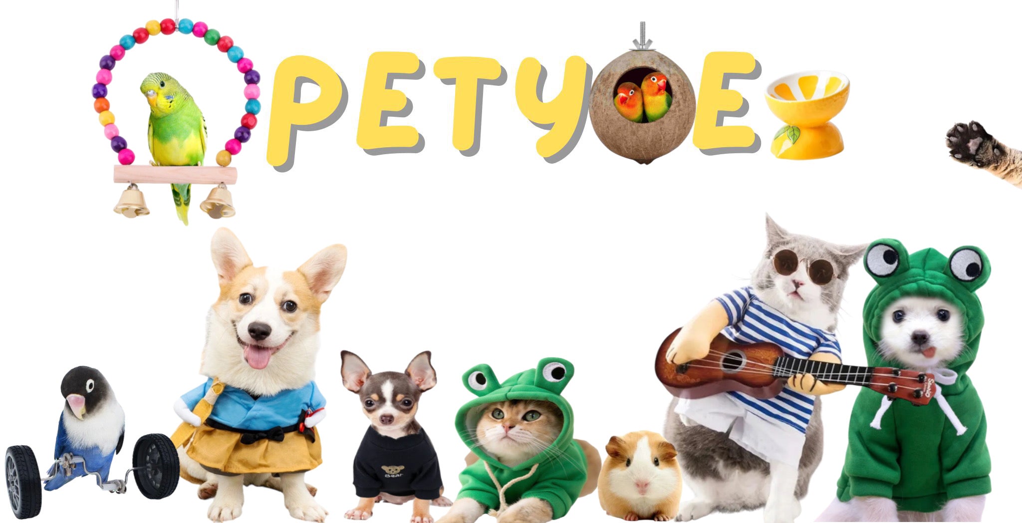 Petyoe, the pet store where you can find perfect accessories for your dog, cat, and other animals. Explore our range of products and choose what you need to make them happy and satisfied!